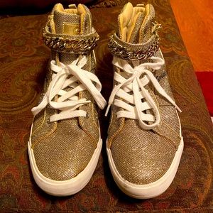 Gold Cute Sneakers